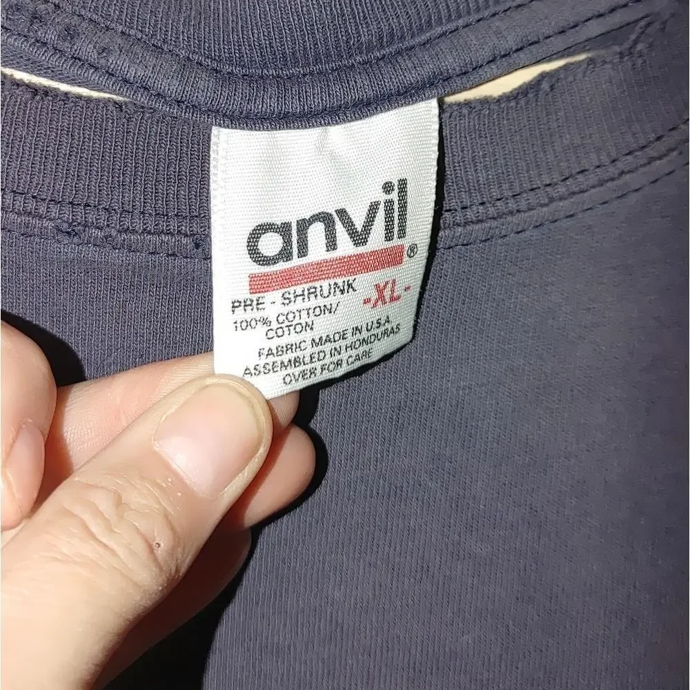 Jim Beam Backroom Double Graphic Tee Distressed XL‎ Washed Black Short Sleeve - Picture 5 of 8